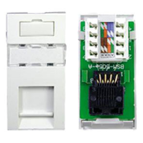 Cat6 Rj45 Idc Wall Outlet Module