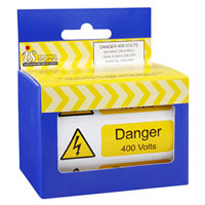 Danger 400V S/A Vinyl Roll 250