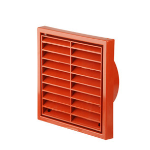 4Inch Fixed Louvred Grille Terracotta