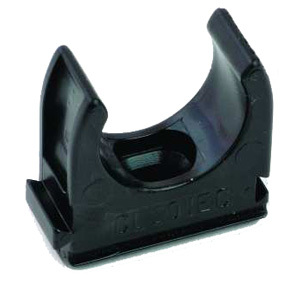 PVC 20mm Round Conduit Spring ClIP Black