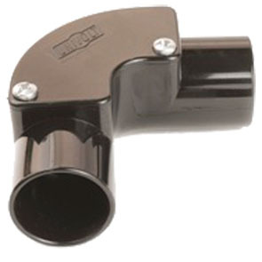 PVC Conduit Inspection Elbows 25mm Black