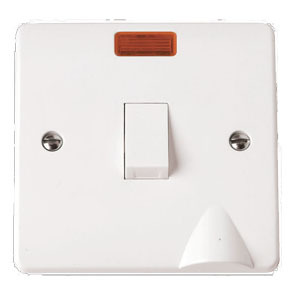 20A Double Pole Switch With Neon With Flex