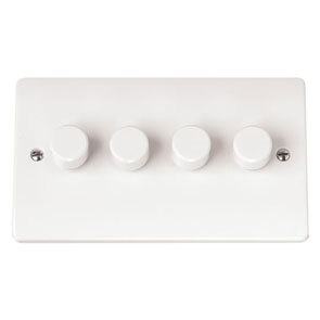 4 Gang Dimmer Plate Only **Requires Modules**