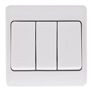 10Ax 250V 3 Gang 2Way Wide Paddle Switch