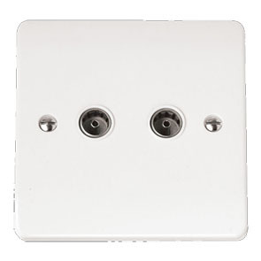 Twin Coaxial Tv Outlet