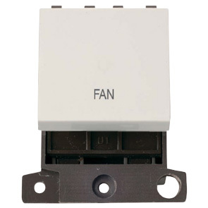 Fan 20A DP Switch -Polar White