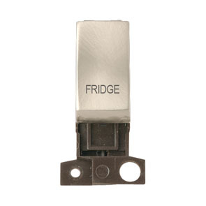 13A Resistive 10A DP Switch Satin Chrome Fridge