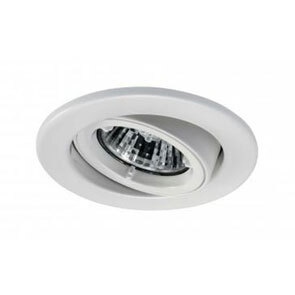 White Adjustable GU10 Downlight Flameguard IP20