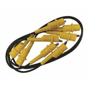Jump Leads With Crocodile ClIPs For R1 + R2 And Insulation Testing
