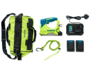 Staple Gun, ViperClip Pack & Tool Bag, c/w Lanyard/Charger/2x Batteries