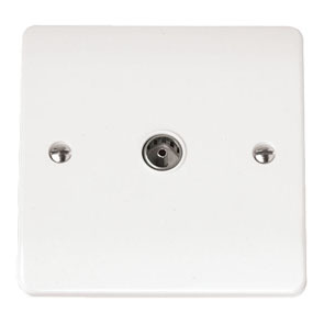 Single Coaxial Tv Outlet