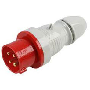 Plug 32A 4P 415V Red