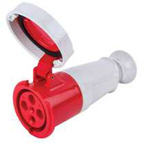 IP67 Coupler 63A 4Pin 415V Red