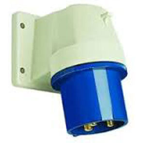 Walther 611306 16A Appliance Inlet Panel Mount AngLED