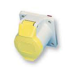 Panel Socket 32A 3P 110V Yellow