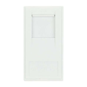 Rj45 Cat-5E Outlet – Polar White