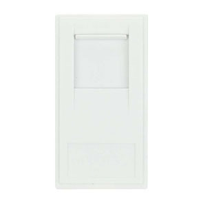 Rj45 Cat-6 Outlet – Polar White