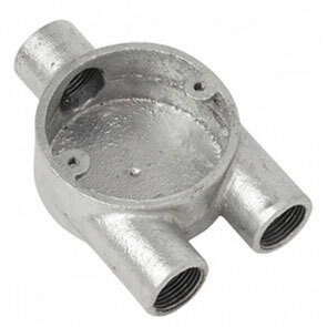 20mm Circular Conduit Box Y Galv