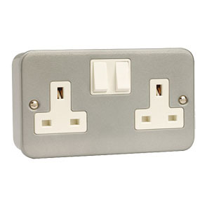 2 Gang 13A DP Switched Socket Outlet