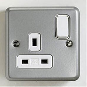 M/Clad 13A 1G DP Switched Socket