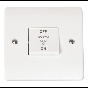 10A 3 Pole Fan Isolation Switch