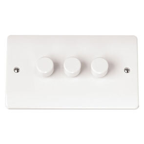 3 Gang Dimmer Plate Only **Requires Modules**