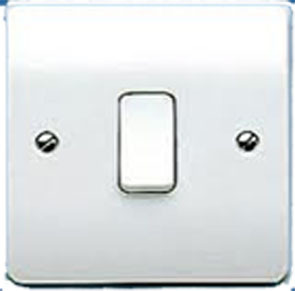 10A 1G Sp 1 Way Plateswitch