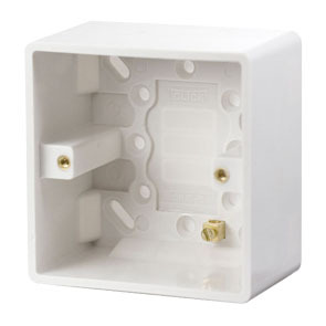 1 Gang 47mm Deep Pattress Box