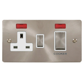 Ingot 45A Cooker Control Unit With Socket And Neon