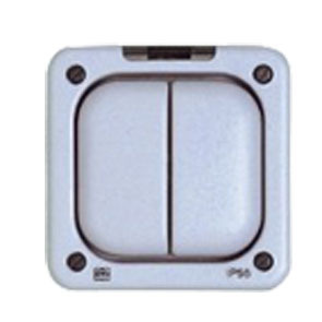 Masterseal 10A 2G Sp 1Way Switch IP66 Grey
