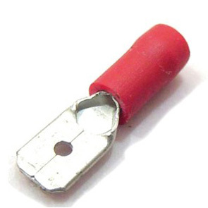 Pre Ins Terminal Red Spade 5mm