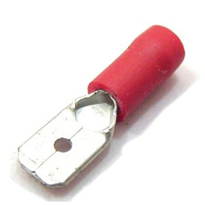 Pre Ins Terminal Red Spade 6mm