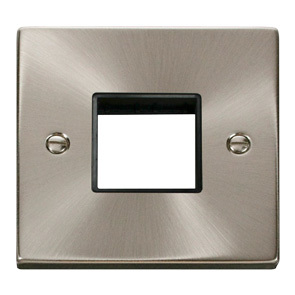 1 Gang Plate Twin Aperture