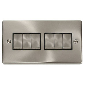 6 Gang 2 Way Ingot 10Ax Switch
