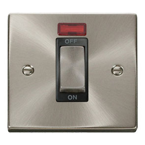 Ingot 1 Gang 45A DP Switch With Neon