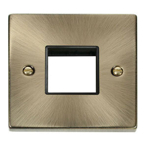 1 Gang Plate Twin Aperture