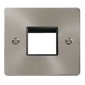 1 Gang Plate Twin Switch Aperture