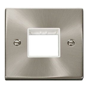 1 Gang Plate Twin Aperture