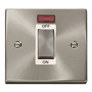 Ingot 1 Gang 45A DP Switch With Neon