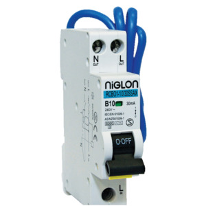 16A RCBO, B Curve Space Saver Type A 1P+N