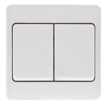 10Ax 250V 2 Gang 2Way Wide Paddle Switch