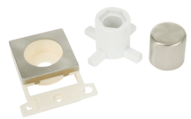 Dimmer Mounting Kit Satin Chrome