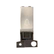 1 Way Bell Retractive Ingot 10A Switch Satin Chrom