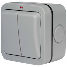 Weather Proof Switch 2Gang 2Way