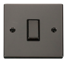 1 Gang 2 Way Ingot 10A Switch Black Nickel