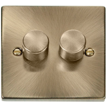 2 Gang 2 Way 400W Dimmer Switch