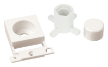 Dimmer Mounting Kit Polar White