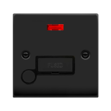 Connection Unit, Ingot c/w Flex Outlet & Neon, Black Insert Victorian