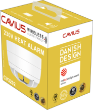Heat Alarm, Mains Powered Built In RF, c/w Battery Back-Up