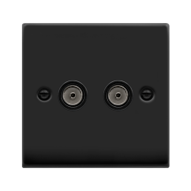 Socket, CoAxial Twin, Black Insert Victorian